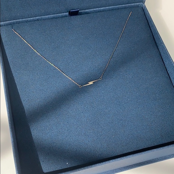 Shinola Silver Bolt Necklace 